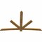 Ekena Millwork Alberta Rough Sawn Timber Gable Bracket, Western Red Cedar, 108"W x 68"H x 2"D x 6"F, 15/12 Pitch GBW108X68X0206ALB00RWR - alternate 3